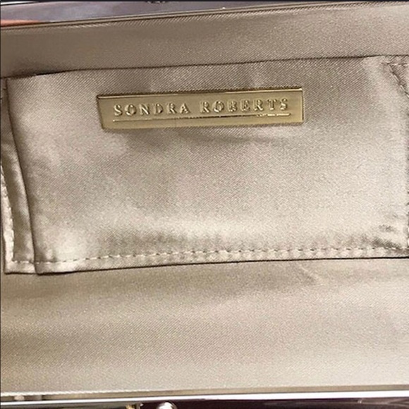 SR Tuxedo Pleated/ Crystal Ball Evening Bag, NWT - Picture 6 of 6